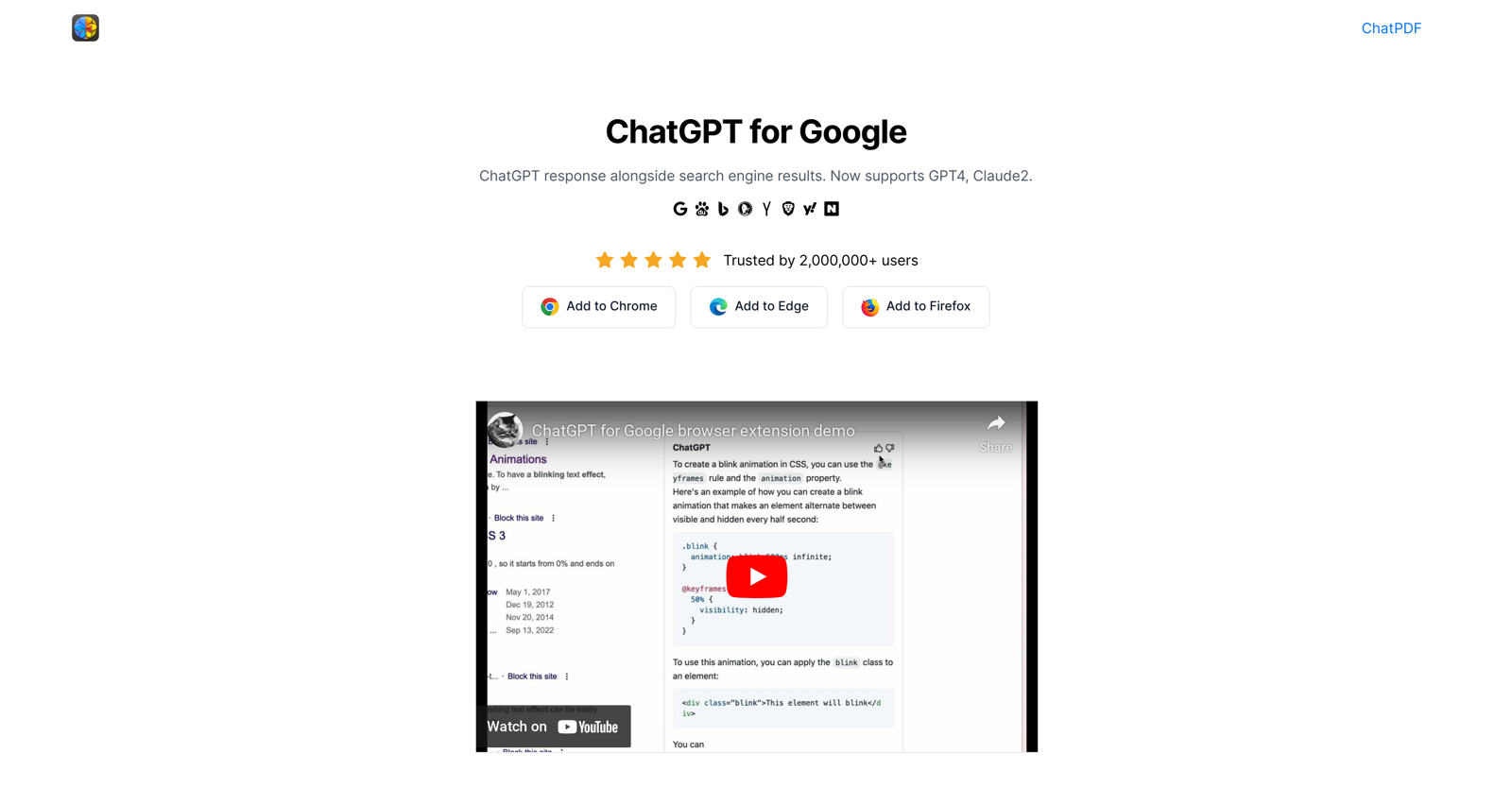 ChatGPT for Google